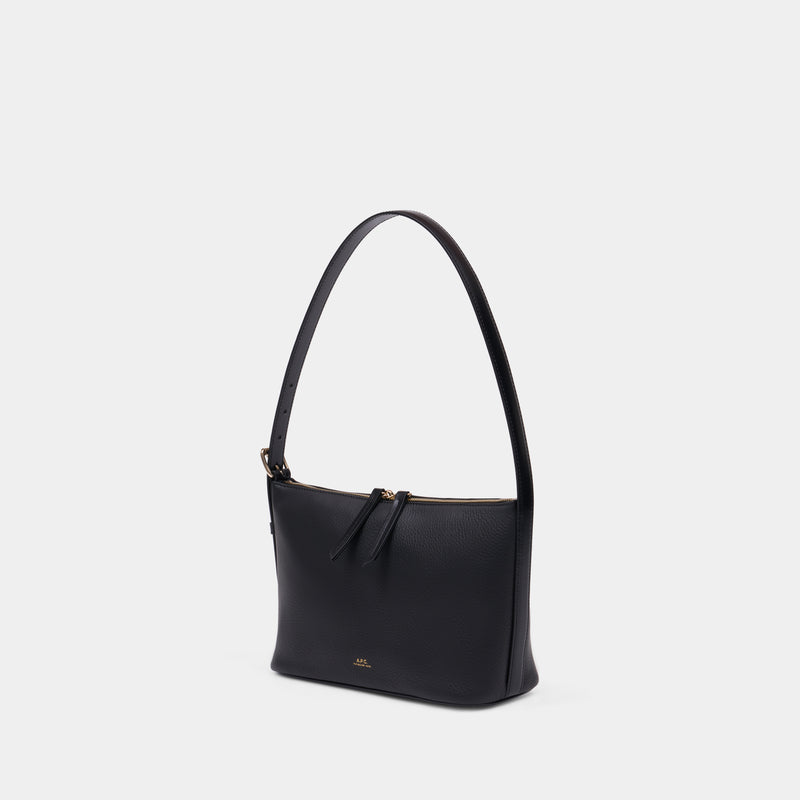 Sac Porté Épaule Vera - A.P.C. - Cuir - Noir