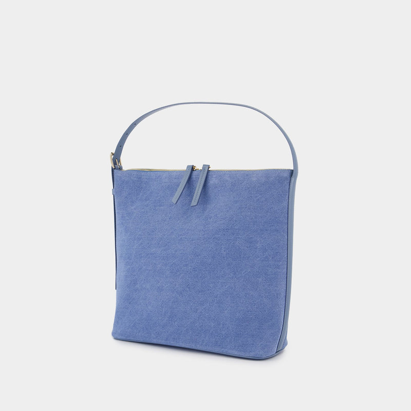 Sac Porté Épaule Vera - A.P.C. - Coton - Bleu