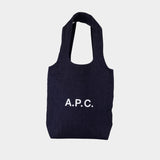 Cabas Ninon Small - A.P.C. - Coton - Bleu