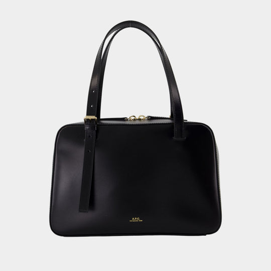 Sac À Bandoulière Virginie - A.P.C. - Cuir - Noir