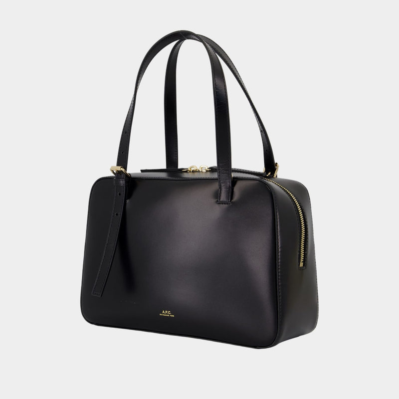 Sac À Bandoulière Virginie - A.P.C. - Cuir - Noir