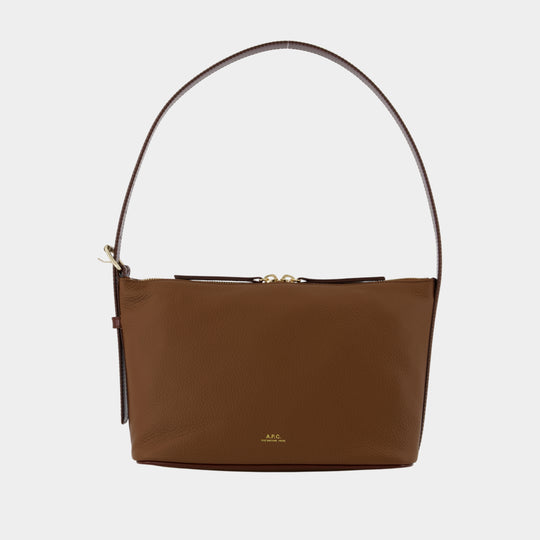 Sac Porté Épaule Vera - A.P.C. - Cuir - Marron