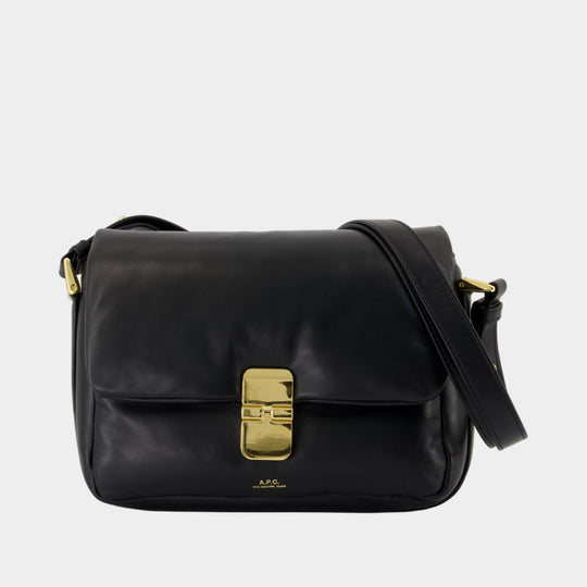 Sac À Bandoulière Grace Soft - A.P.C. - Cuir - Noir