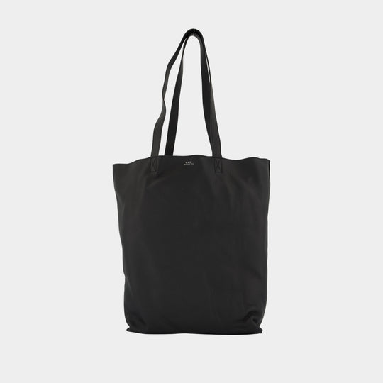 Cabas Maiko - A.P.C. - Cuir - Noir