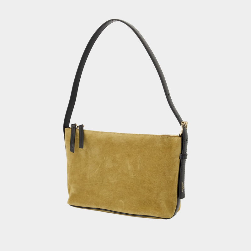 Sac Porté Épaule Vera - A.P.C. - Cuir - Kaki