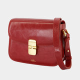 Sac À Bandoulière Grace Small - A.P.C. - Cuir - Rouge