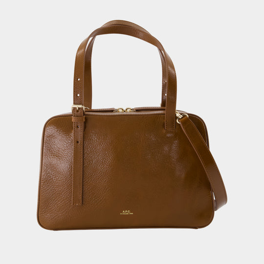Sac Porté Épaule Virginie - A.P.C. - Cuir - Marron