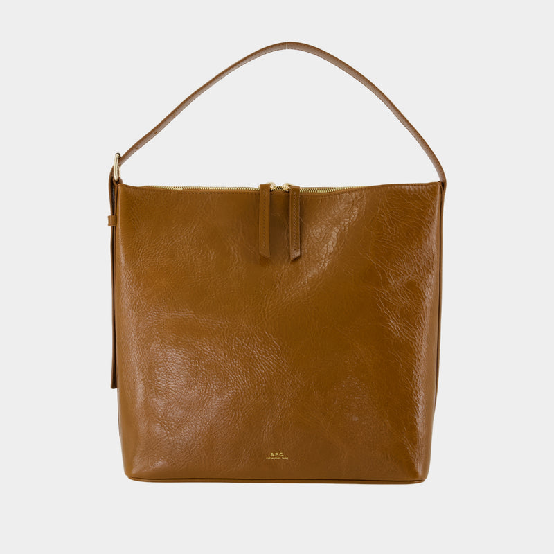 Sac Porté Épaule Vera - A.P.C. - Cuir - Marron