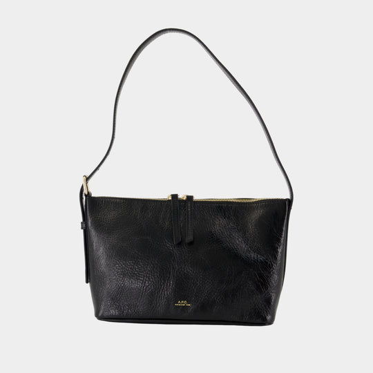 Sac Porté Épaule Vera - A.P.C. - Cuir - Noir