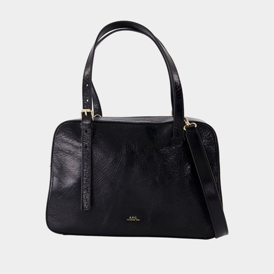 Sac Porté Épaule Virginie - A.P.C. - Cuir - Noir