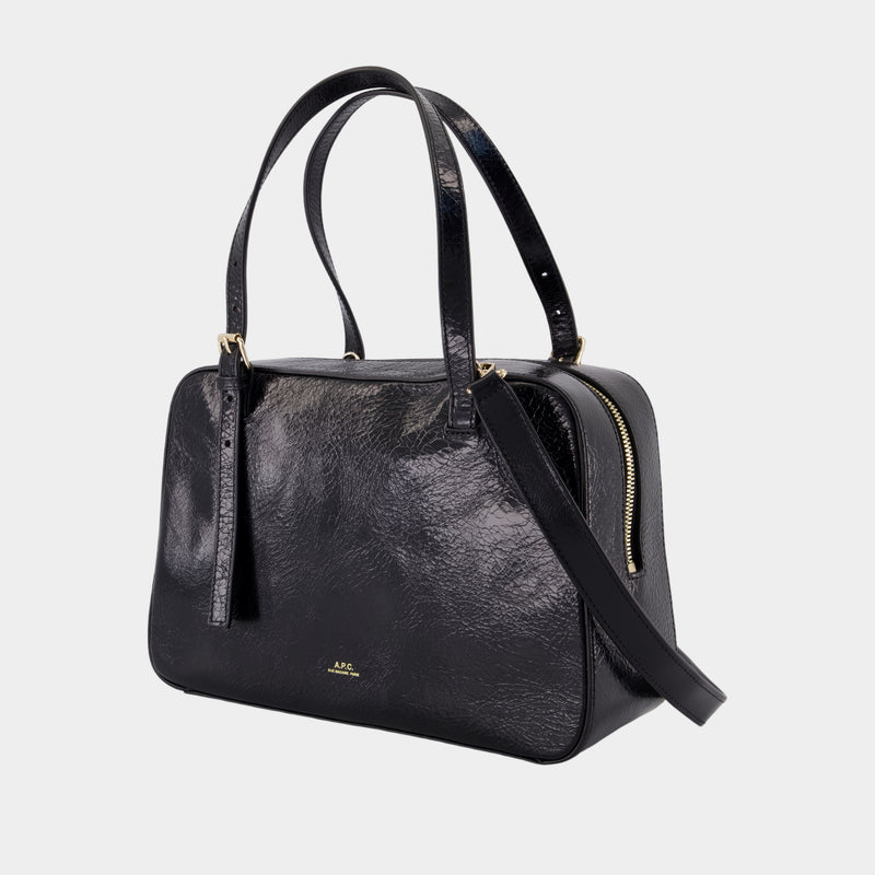 Sac Porté Épaule Virginie - A.P.C. - Cuir - Noir
