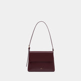 Sac Porté Épaule Virginie Flap - A.P.C. - Cuir - Rouge