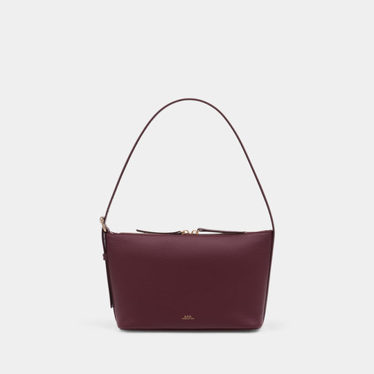 Sac Porté Épaule Vera - A.P.C. - Cuir - Bordeau