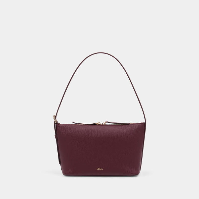 Sac Porté Épaule Vera - A.P.C. - Cuir - Bordeau