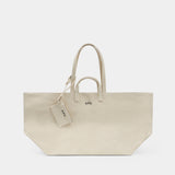Cabas Le Drummer - A.P.C. - Coton - Blanc