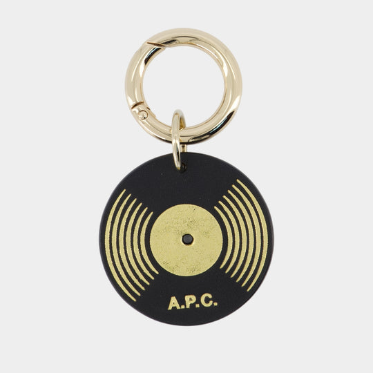 Porte-Clé Vinyl - A.P.C. - Cuir - Noir
