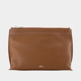 Trousse De Toilette Neige Clou - A.P.C. - Cuir - Marron