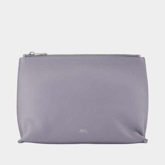 Trousse De Toilette Neige Clou - A.P.C. - Cuir - Violet