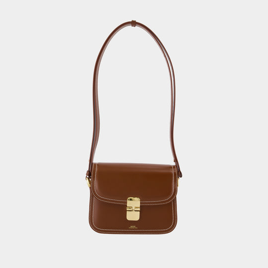 Sac À Bandoulière Grace Small - A.P.C. - Cuir - Marron