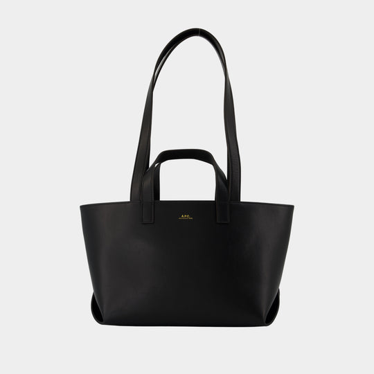 Sac Porté Épaule Le Drummer Small - A.P.C. - Cuir - Noir
