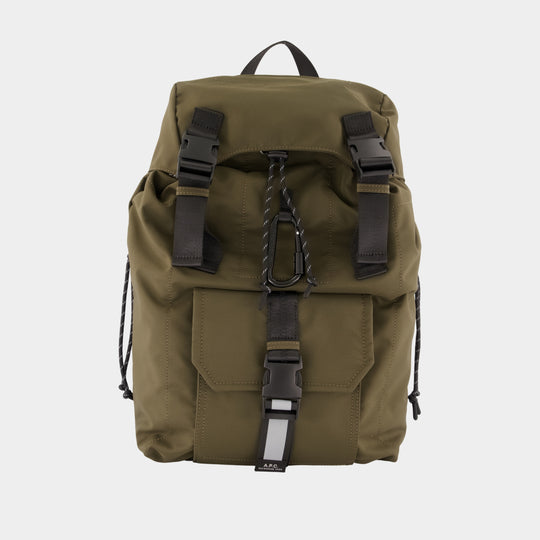Sac À Dos Trek 2.0 - A.P.C. - Nylon - Kaki