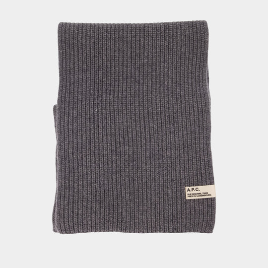 Écharpe Sasha - A.P.C. - Laine - Gris