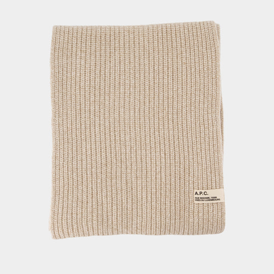 Écharpe Sasha - A.P.C. - Laine - Beige