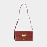 Sac Porté Épaule Simone Small - A.P.C. - Cuir - Bordeaux
