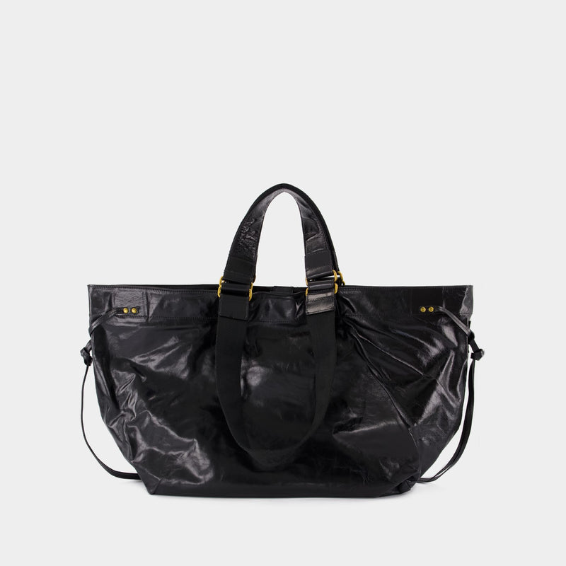 Sac Porté Épaule Wardy Gd - Isabel Marant - Cuir - Noir