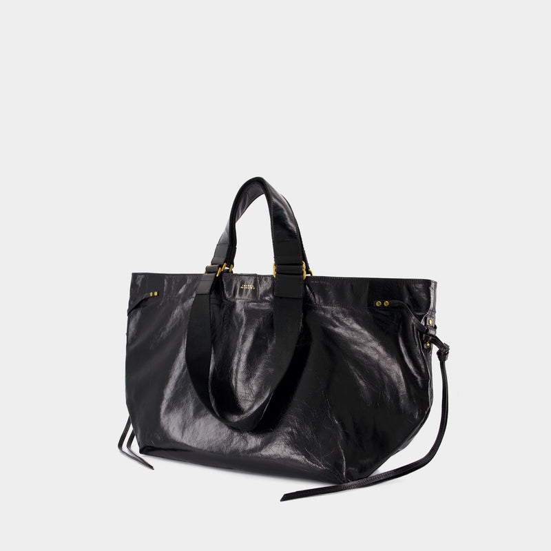 Sac Porté Épaule Wardy Gd - Isabel Marant - Cuir - Noir