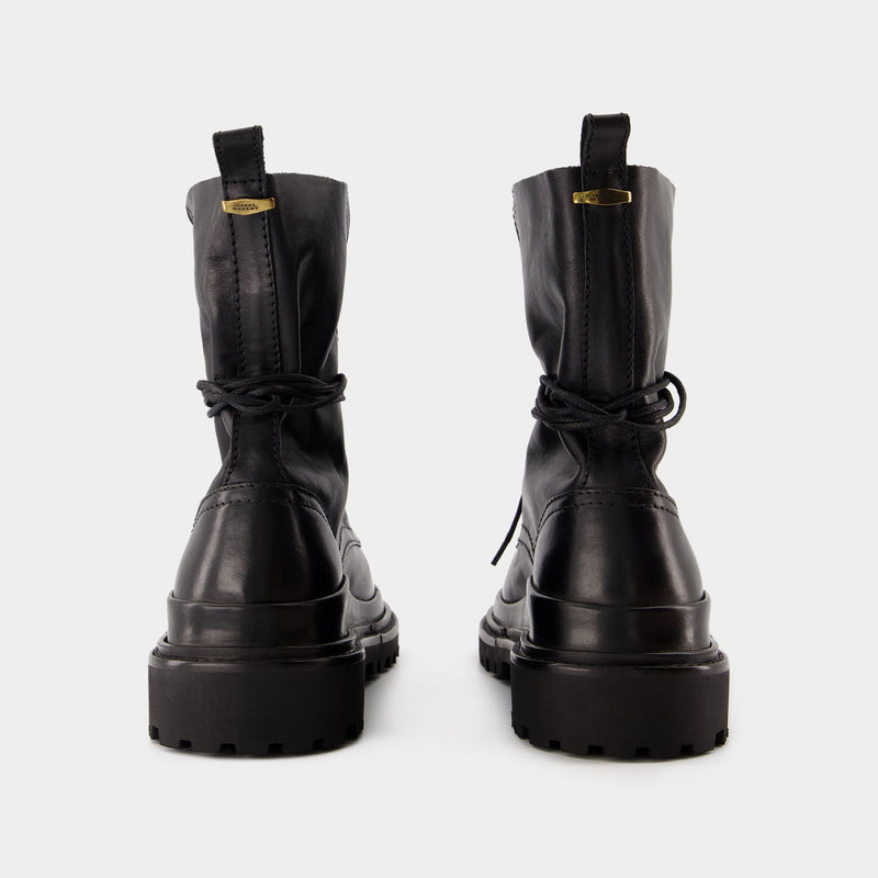 Bottes Ghiso - Isabel Marant - Cuir - Noir