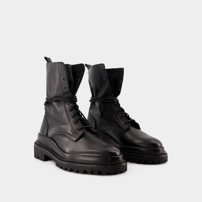 Bottes Ghiso - Isabel Marant - Cuir - Noir