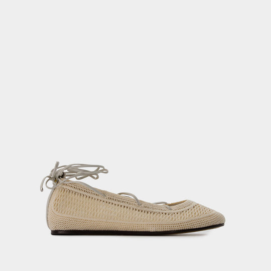 Ballerines Belna - Isabel Marant - Coton - Beige