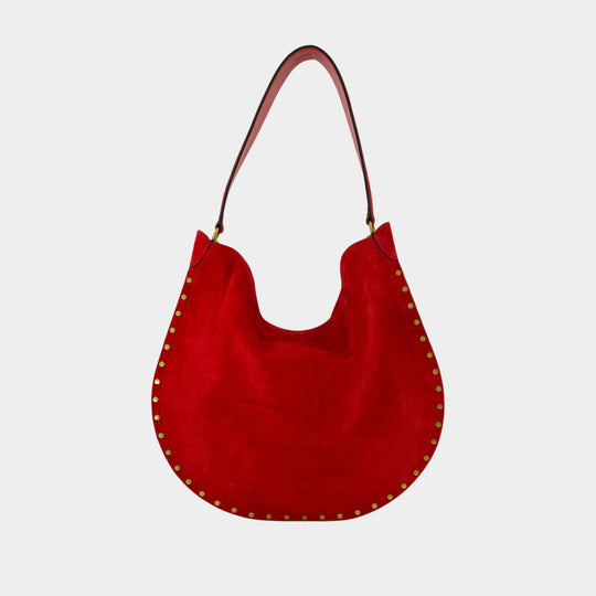 Sac Porté Épaule Oskan Soft Ga - Isabel Marant - Cuir - Rouge