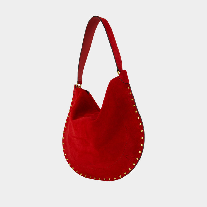 Sac Porté Épaule Oskan Soft Ga - Isabel Marant - Cuir - Rouge