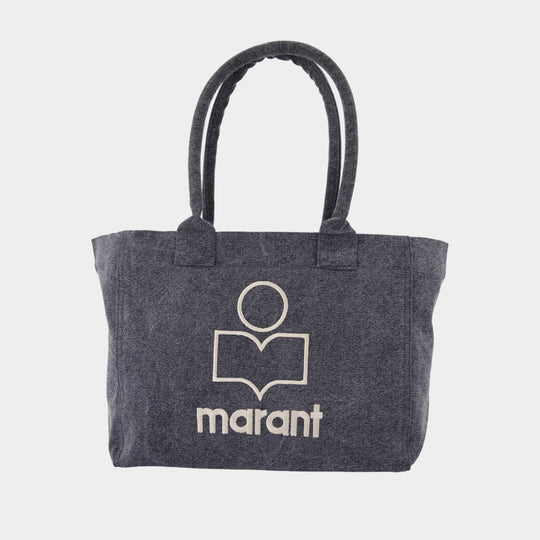 Cabas Yenky Zipped Gz - Isabel Marant - Coton - Noir Délavé