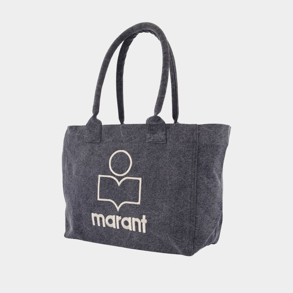 Cabas Yenky Zipped Gz - Isabel Marant - Coton - Noir Délavé