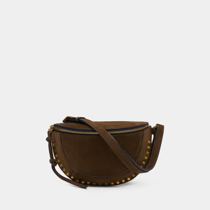 Sac à Bandoulière Skano Gz - Isabel Marant - Cuir - Kaki