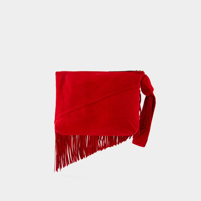 Pochette Faro Gd - Isabel Marant - Cuir - Rouge