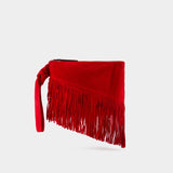 Pochette Faro Gd - Isabel Marant - Cuir - Rouge