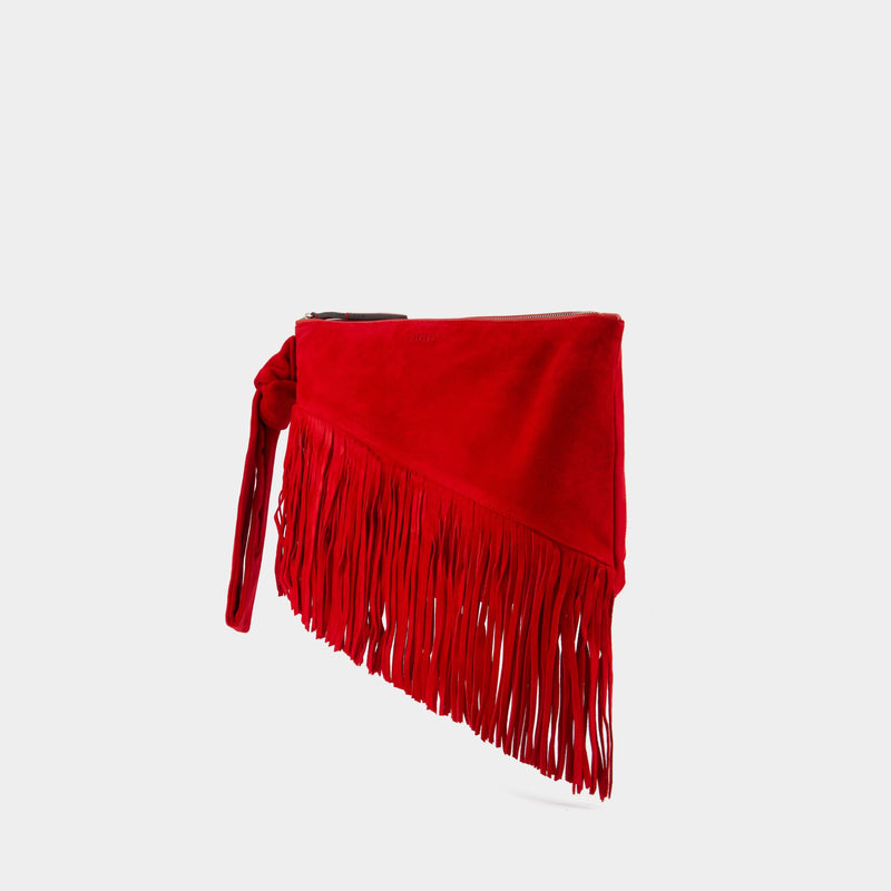 Pochette Faro Gd - Isabel Marant - Cuir - Rouge