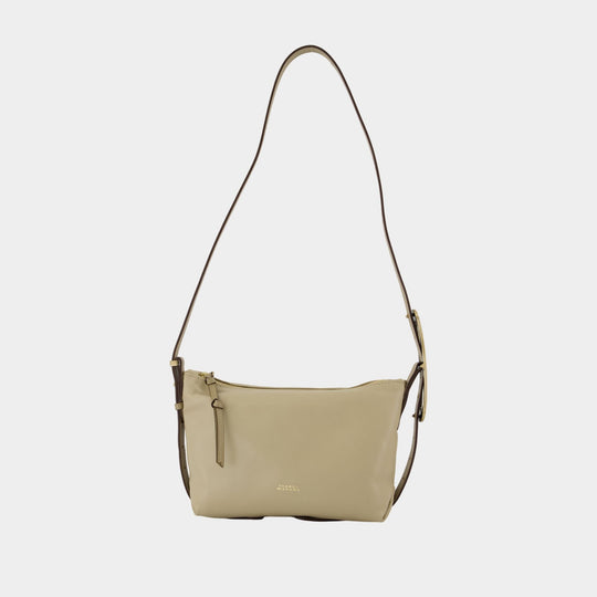 Sac Porté Épaule Leyden Mini Gz - Isabel Marant - Cuir - Beige