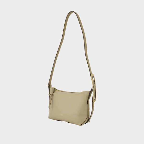 Sac Porté Épaule Leyden Mini Gz - Isabel Marant - Cuir - Beige
