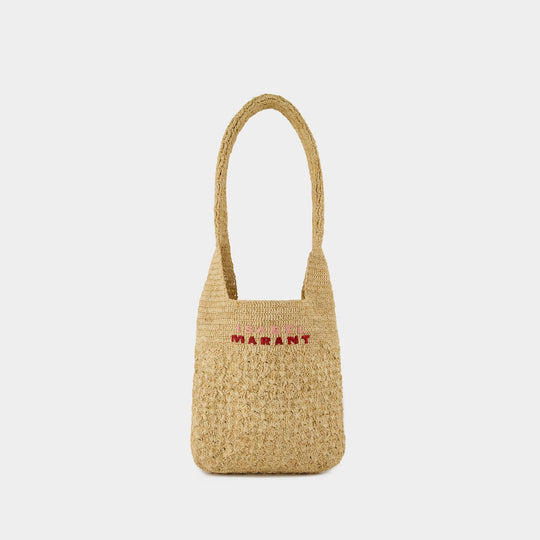 Sac Porté Épaule Praia Small Gc - Isabel Marant - Raffia - Beige