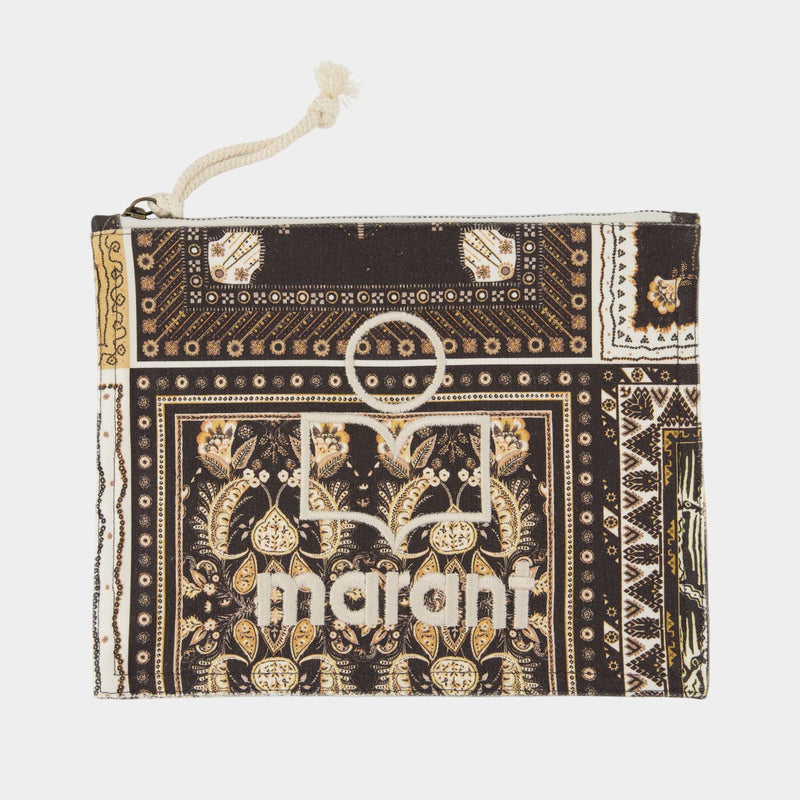 Pochette Netia Ge - Isabel Marant - Coton - Noir