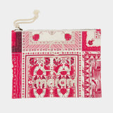 Pochette Netia Ge - Isabel Marant - Coton - Rouge