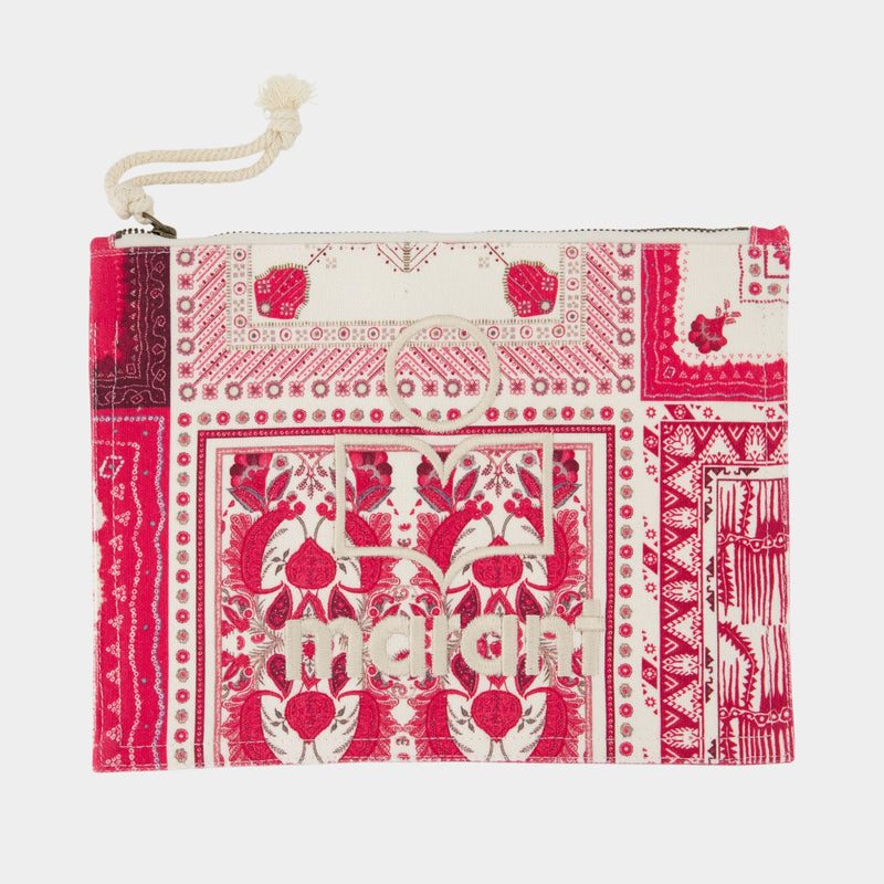 Pochette Netia Ge - Isabel Marant - Coton - Rouge