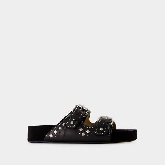 Sandales Lennyo Gb - Isabel Marant - Cuir - Noir