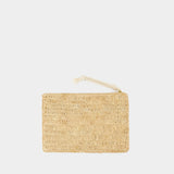 Pochette Praia Pouch Gc - Isabel Marant - Raffia - Beige