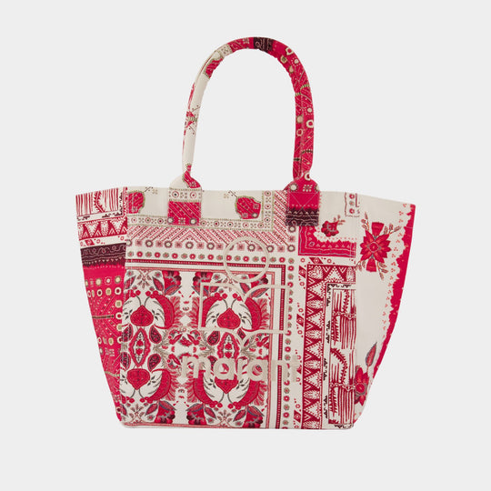 Cabas Small Yenky Ge - Isabel Marant - Coton - Rouge